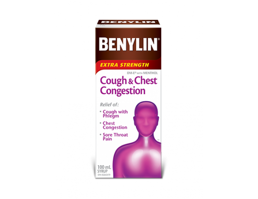 Benylin Cough & Chest Congestion Extra Strength Syrup, 250 mL