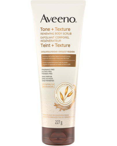 Aveeno Tone+Texture Renewing Body Scrub, 227g