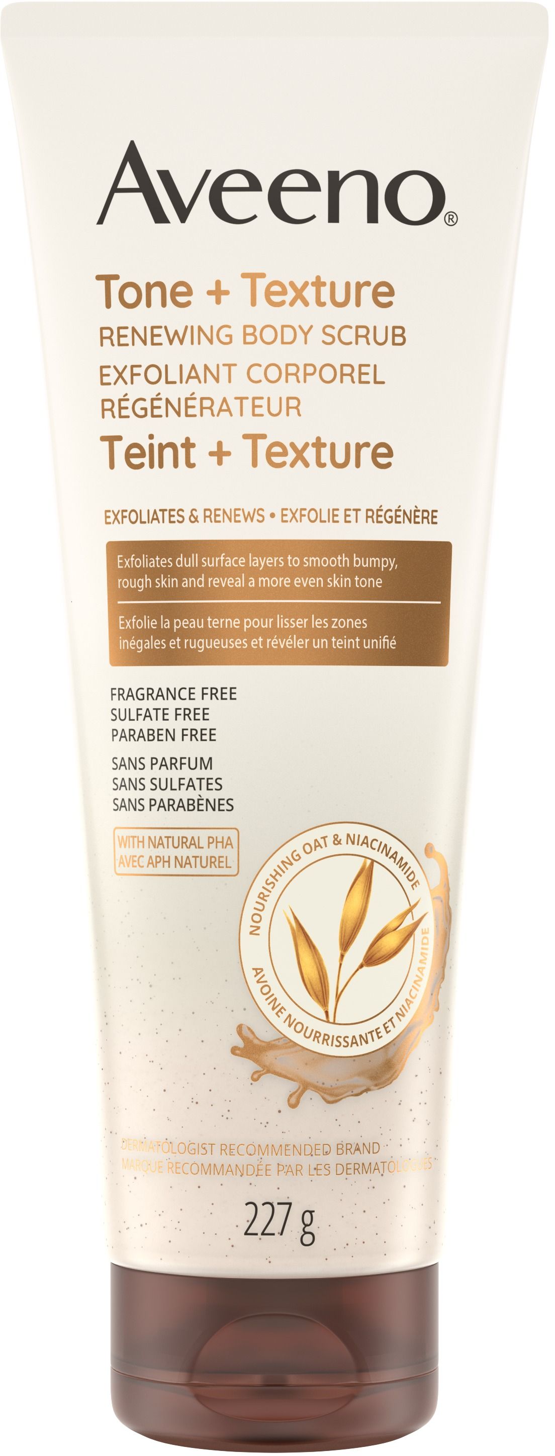 Aveeno Tone+Texture Renewing Body Scrub, 227g