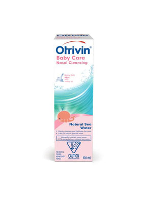 Otrivin Nasal Cleansing Saline Sea Water for Babies, 100 mL