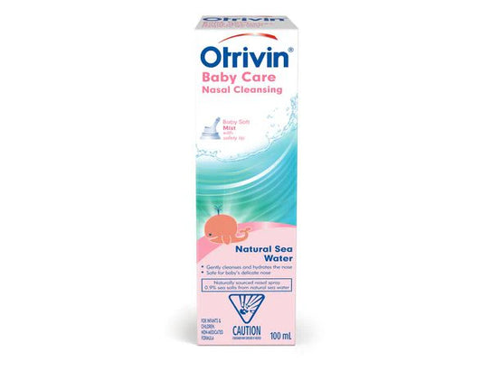 Otrivin Nasal Cleansing Saline Sea Water for Babies, 100 mL