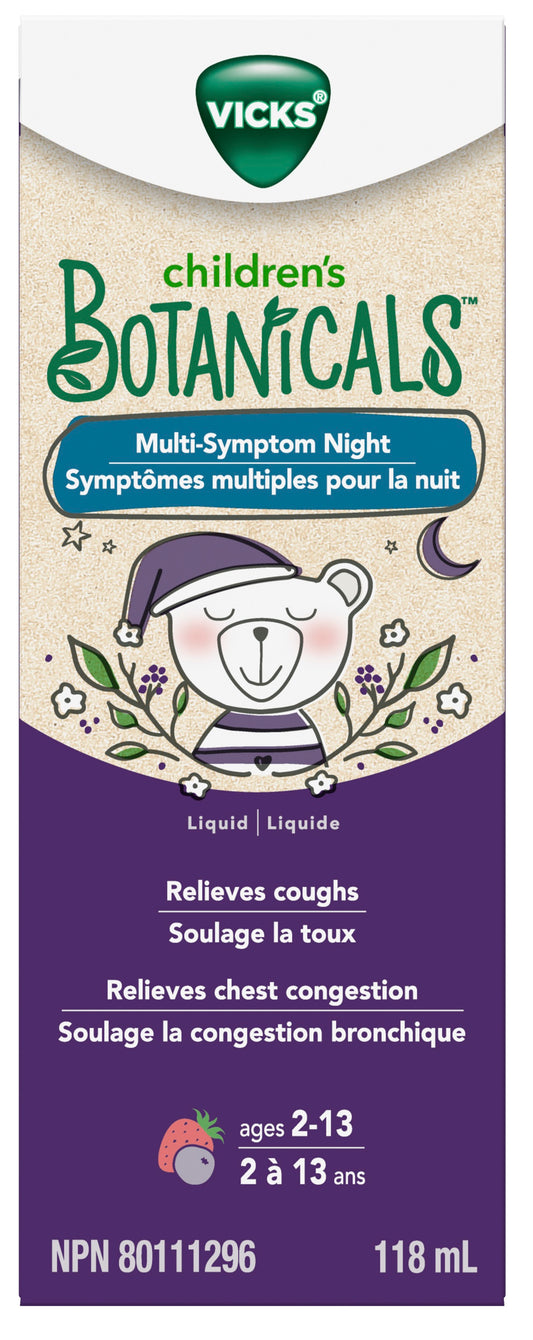 Vicks Children’s Botanicals Multi-Symptom Night Liquid, 118ml