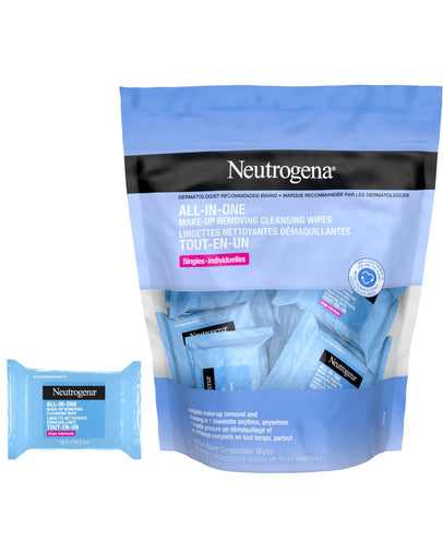 Neutrogena All-in-One Make-Up Removing Cleansing Wipes, 20 Wipes