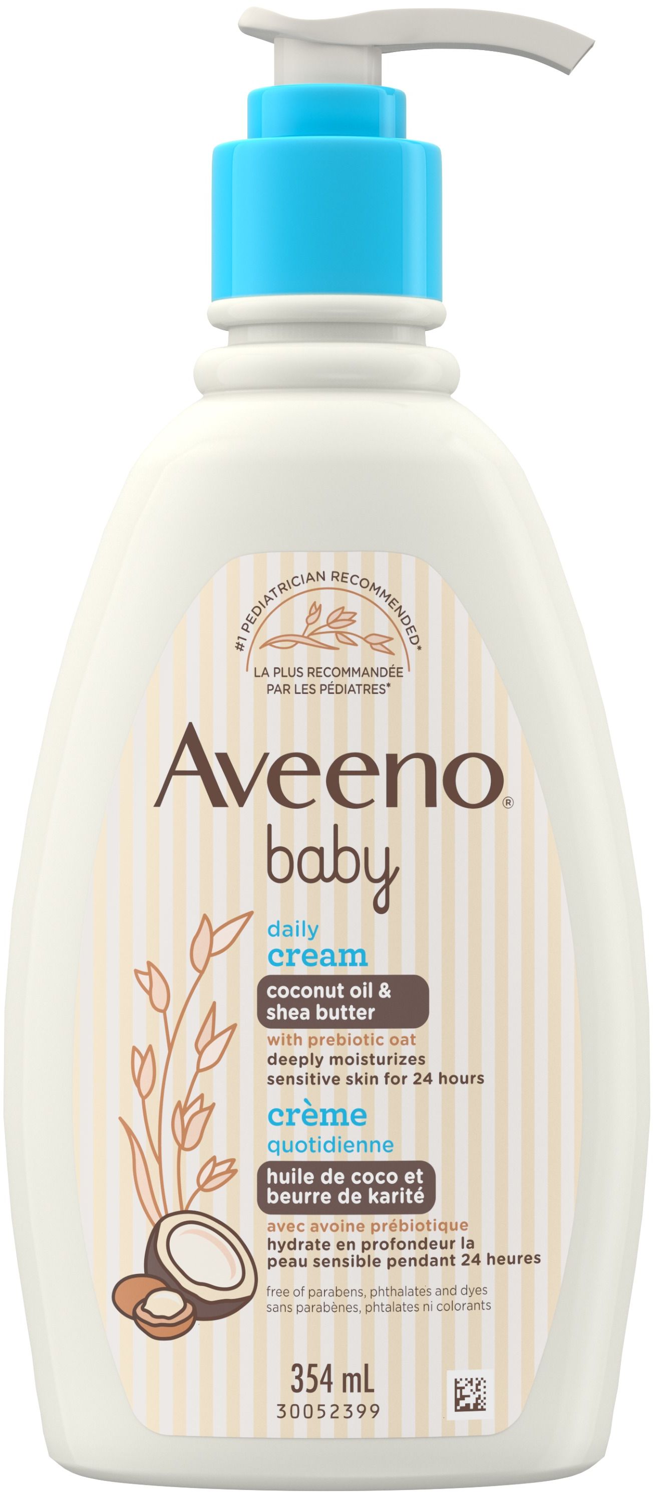 Aveeno Baby Daily Cream, Coconut Oil & Shea Butter 354ml