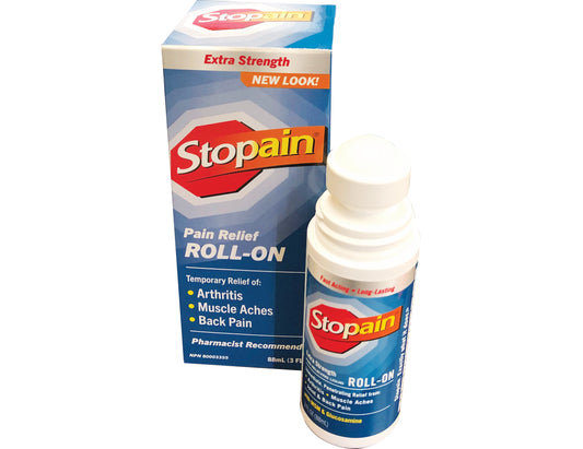 Stopain Extra Strength Pain Relief Roll-On, 88ml