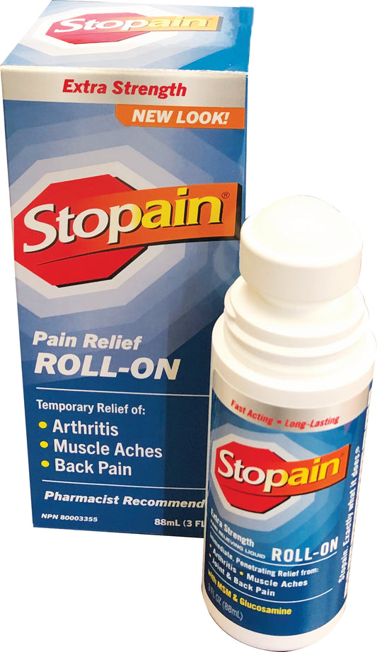 Stopain Extra Strength Pain Relief Roll-On, 88ml