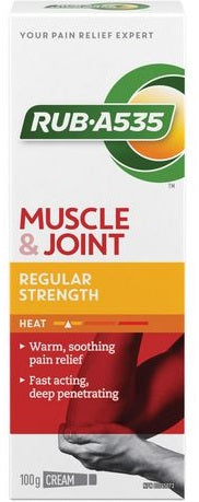 Rub•A535 Muscle & Joint Regular Strength Heating Cream, 100g