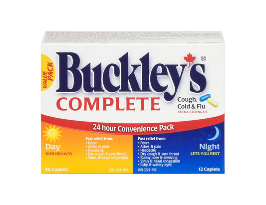 Buckley's Complete Extra Strength Day/Night, 48 Caplets