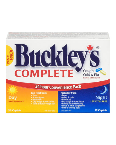 Buckley's Complete Extra Strength Day/Night, 48 Caplets