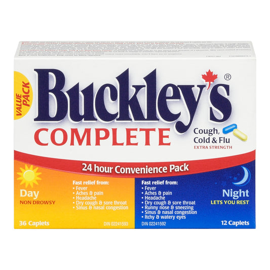 Buckley’s Complete Extra Strength Day/Night, 48 Caplets