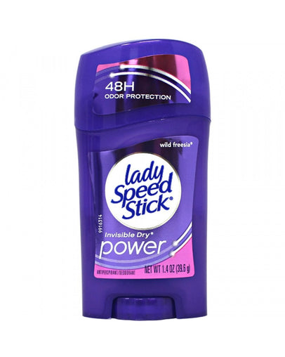Lady Speed Stick Invisible Dry Power Deodorant, Powder Fresh, 39.6 g