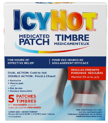 Icy Hot Medicated Patch, L 5 Patches