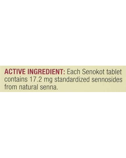 Senokot Extra Strength Natural Laxative, 60 ct