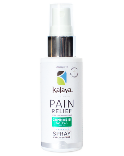 Kalaya Extra Strength Pain Relief Spray, Cannabis Sativa Seed Oil 60ml