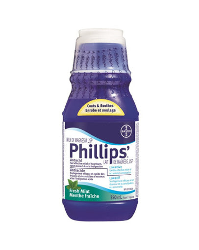 Phillips Milk of Magnesia Liquid, Fresh Mint 350ml