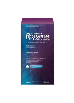 Rogaine Hair Growth Treatment for Women 5% Minoxidil Foam, 2 x 60 g