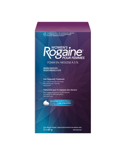 Rogaine Women's 5% Minoxidil Foam – 2 x 60g