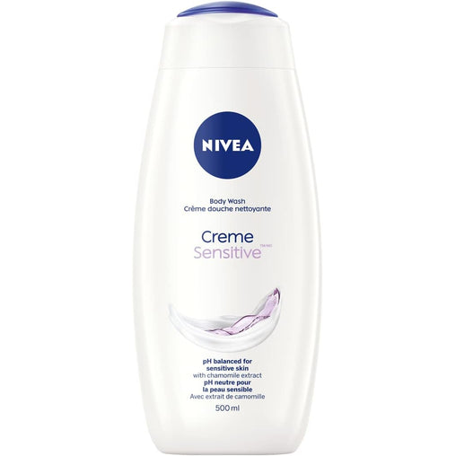 Nivea Creme Sensitive Body Wash, 500mL