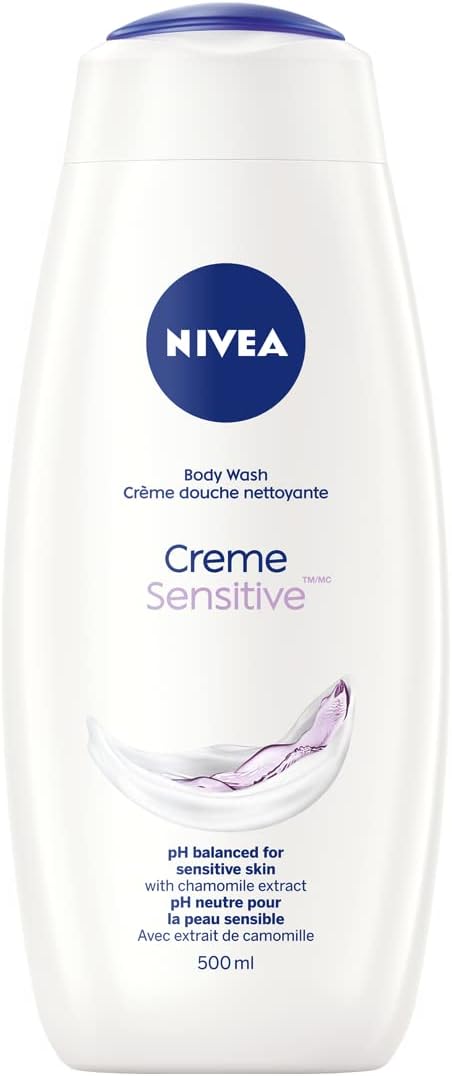 Nivea Creme Sensitive Body Wash, 500 mL