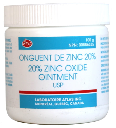 Atlas 20% Zinc Oxide Ointment, 100g