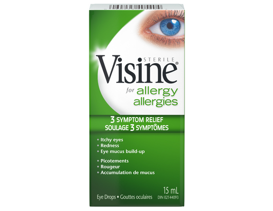 Visine Seasonal Relief Eye Drops, 15 mL