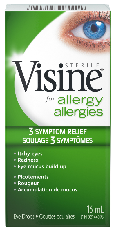 Visine Seasonal Relief Eye Drops, 15 mL