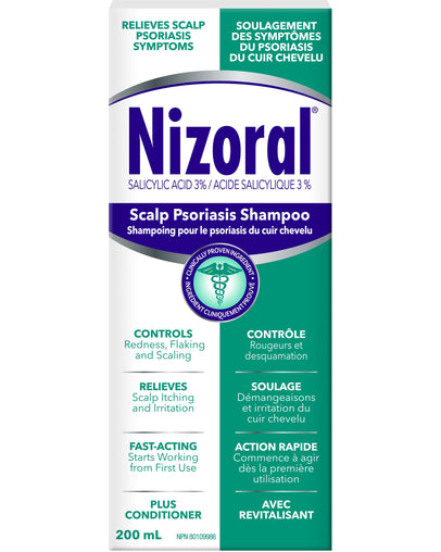 Nizoral Scalp Psoriasis Shampoo, 3% Salicylic Acid - 200ml