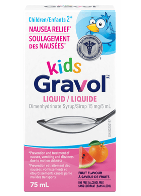 Gravol Kids Fruit  Liquid, 75 mL