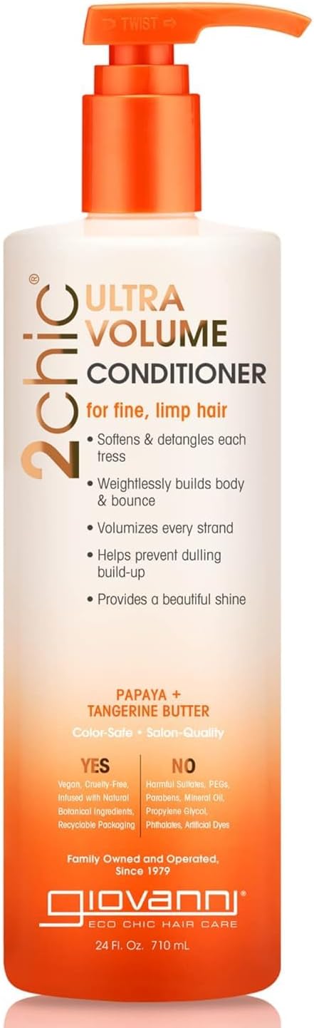 Giovanni 2chic Ultra-Volume Conditioner with Tangerine and Papaya Butter Value Size 24 Fluid Ounces