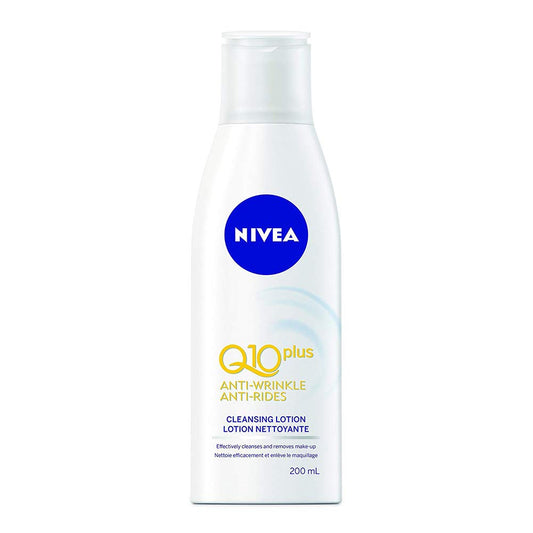 Nivea Visage Q10 Plus Anti-Wrinkle Cleansing Lotion, 200 mL