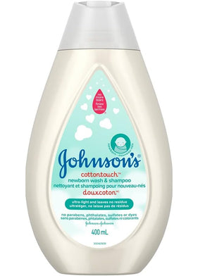 Johnson’s Baby CottonTouch Newborn Wash & Shampoo, 400 mL