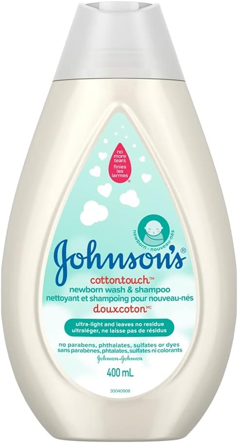 Johnson’s Baby CottonTouch Newborn Wash & Shampoo, 400 mL