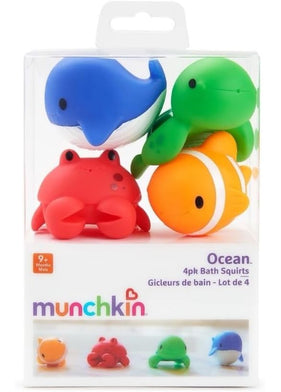 Munchkin Ocean Squirts Bath Toys, 4 ct