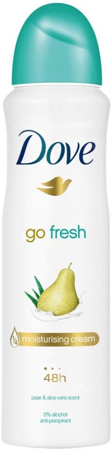 Dove Go Fresh Deodorant Spray Pear & Aloe Vera, 150 mL