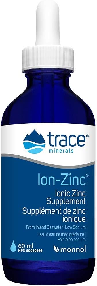 Trace Minerals Research Ion-zinc, 60ml From Inland Seawater | Low Sodium