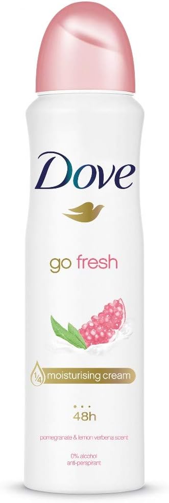 Dove Go Fresh Deodorant Spray Pomegranate & Lemon Verbena, 150 mL