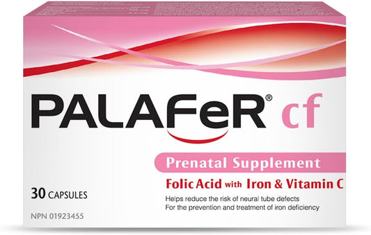 Palafer CF Prenatal Supplement Capsules 30s