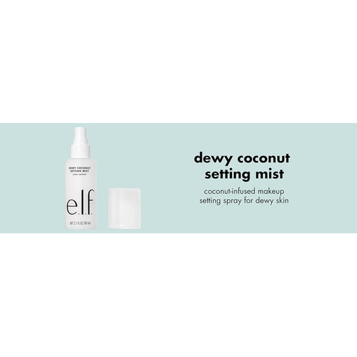 e.l.f. Dewy Coconut Setting Mist, Makeup Setting Spray, 80 mL