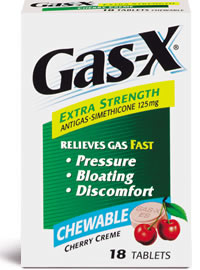 Gas-X Extra Strength Chewable Tablets 125mg, Peppermint Creme 18