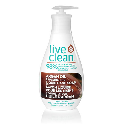 Live Clean Argan Oil Replenishing Liquid Soap, 500 mL