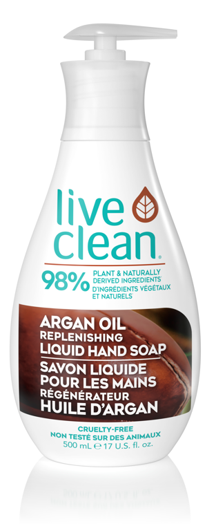 Live Clean Argan Oil Replenishing Liquid Soap, 500ml