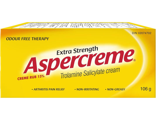 Aspercreme Extra Strength Cream, Trolamine Salicylate, 106g