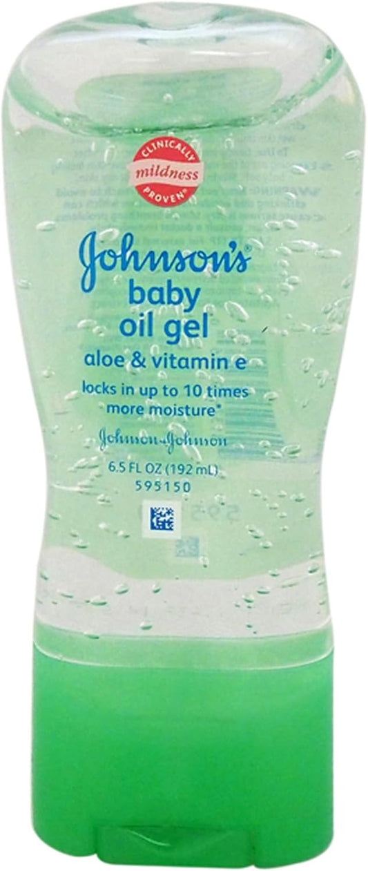 Johnson’s Baby Oil Gel, Aloe & Vitamin E, 200 mL