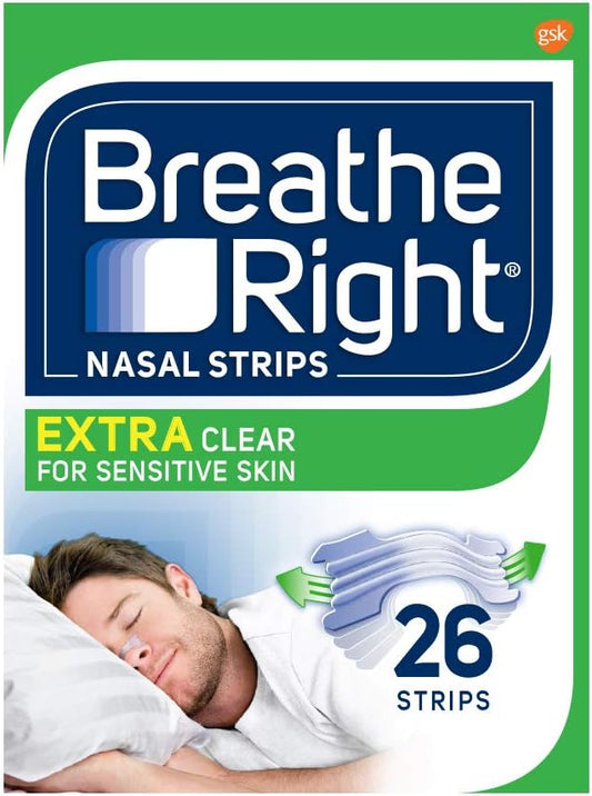 Breathe Right Extra Clear Nightly Sleep, 26 Count