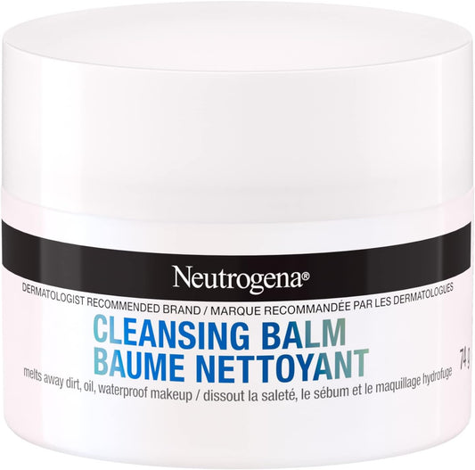 Neutrogena Cleansing Balm - Makeup Remover - Paraben Free Facial Cleanser - Fragrance Free, 74 grams