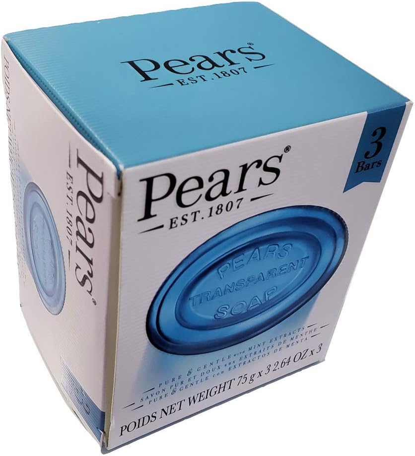 Pears Transparent Soap with Mint Extract, 3 Bars Brand: PEARS