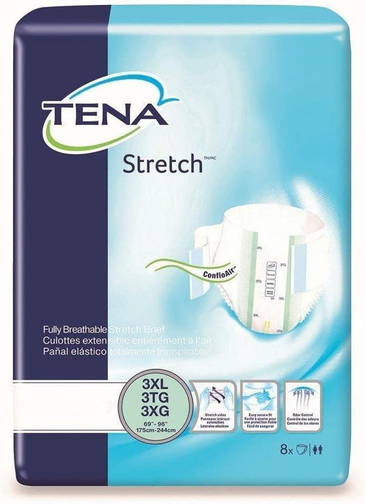 TENA ProSkin™ Stretch Super Bariatric Incontinence Brief, Heavy Absorbency, Unisex, 3X-Large, 8 count