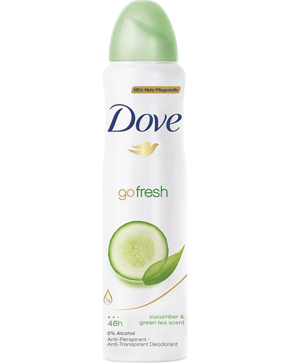 Dove Go Fresh Deodorant Spray Cucumber & Green Tea, 150 mL