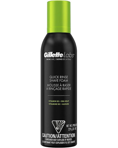 Gillette Labs Quick Rinse Shave Foam, 229g