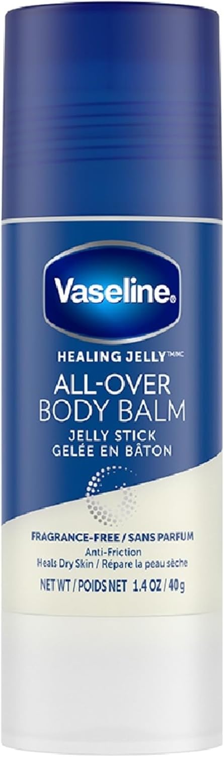 Vaseline Healing Jelly Body Balm Stick for Dry Skin Relief Unscented Targeted Healing for Hard-To-Reach Spots 40 G/1.4 Oz, 40 Grams